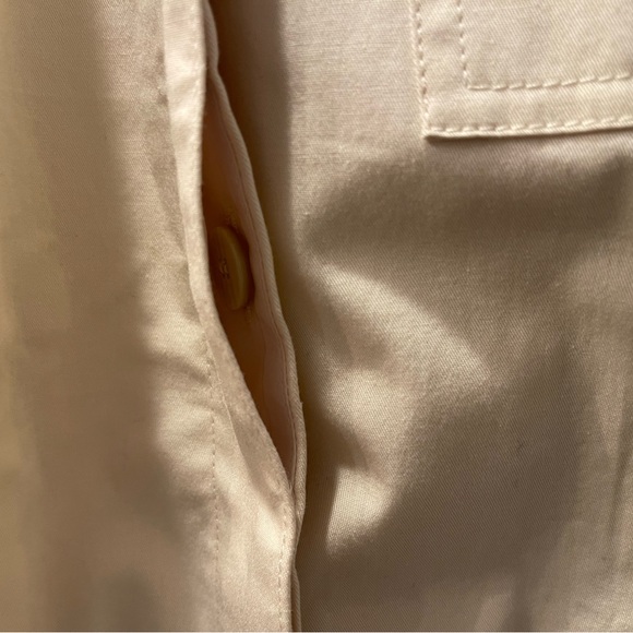 Theory Womens Ivory Collared Long Sleeve Full Length Jumpsuit Pockets, Sz 0 NWOT - Picture 11 of 13